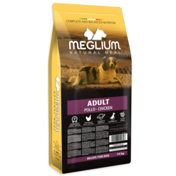 MELGLIUM Suva hrana za odrasle pse, Piletina, 14kg