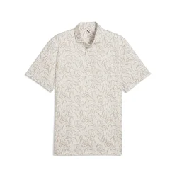 PUMA CLOUDSPUN Marine Botanical Polo Men, Clothing, Warm White, S