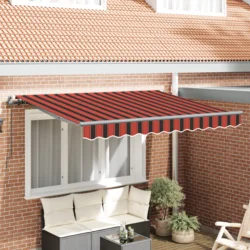 Skrovita tenda Narančasta 250 x 200 cm tkanina