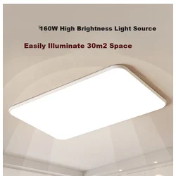 Sanxingzhaoming Plafonska lampa LED, 160 W, Bela