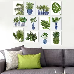 WALLXPERT dekorativna slika od 12 delova, herbal 12MDF06
