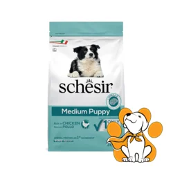 Schesir Dog Medium Puppy, Chicken 3kg, Hrana Za Štence Srednjih Rasa
