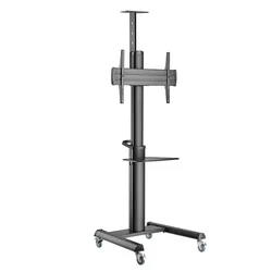 TVS-70T-02 Gembird Mobilni sto sa tockicima, 37-70, crne boje
