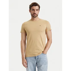 Tommy Jeans Majica DM0DM04411 Bež Slim Fit