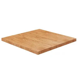 Četvrtasta stolna ploča smeđa 80x80x4 cm tretirana hrastovina
