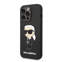 KARL LAGERFELD Maska za telefon Hc Silicone NFT Ikonik za iPhone 15 Pro crna