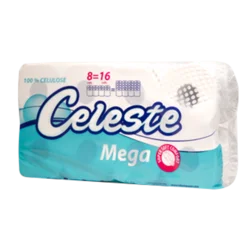 Celeste toalet papir MEGA 8=16 Rolni, troslojni, 250 listića