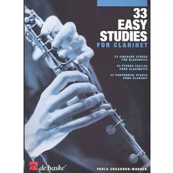 CRASBORN-MOOREN:33 EASY STUDIES CLARINET