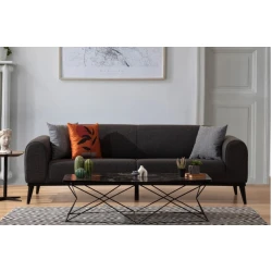 Atelier del Sofa Trosed na razvlačenje Kapri 84x77x220cm Antracit