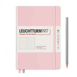 Notebook Medium (A5) Hardcover, Tačke, Svetlo roze