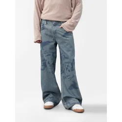 VAMOS CLO Hlače Deer Park moder denim