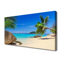 tulup.si Slika na platnu Plaža morje landscape 140x70 cm