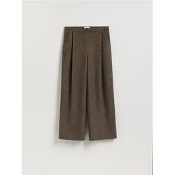 Reserved - Plisirane pantalone širokih nogavica