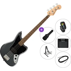 Fender Squier Affinity Series Jaguar Bass SET 2 Charcoal Frost Metallic Električna bas kitara