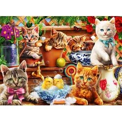 BlueBird - Puzzle Kittens in the Potting Shed - 3 000 kosov