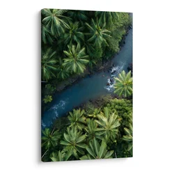 Slika zeleni raj s palmami - 60x90