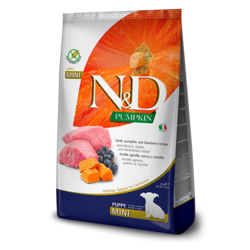 N&D Pumpkin Hrana za štence Mini Puppy, Bundeva & Jagnjetina - 800 g