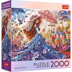 Trefl - Puzzle Zbirka ZDA: Dama s sončnikom - 2 000 kosov