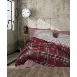 Aberto Design Komplet posteljina Pledd, 200x220 cm, Crvena