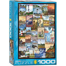 Eurographics - Puzzle Lighthouses collage - 1 000 kosov