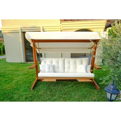 Hanah Home Baštenska ljuljaška Luna Deluxe 2600 200x200x70cm Bež