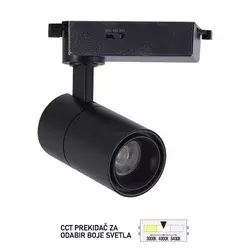 LED šinski reflektor TL08-12CCT BK