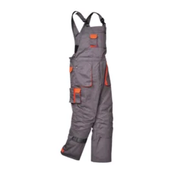 CONTRAST Monsun Radne pantalone sa tregerima postava Sivo-oranž 2XL