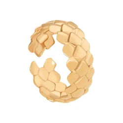 Pozlačen prstan Lilou Snake