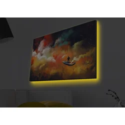 Opviq Slika na platnu sa LED osvetljenjem 45x70cm