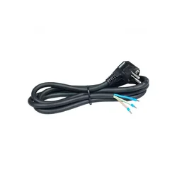 Priključni kabl 16A 250V 3500W crni 3m H05RR-F 3G2,5