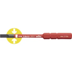 WIHA 34580 slimBit električarski Bit SL 4 mm