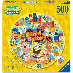 Ravensburger - Puzzle SpongeBob Squarepants round - 500 kosov