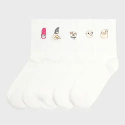 Cropp - Pakovanje od 5 para čarapa - white