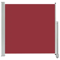 Uvlačiva bočna tenda za terasu 160 x 300 cm crvena