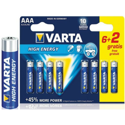 VARTA-4903SO AAA 1.5V LR03 MN2400, PAK8 CK, ALKALNE baterije HIGH ENERGY