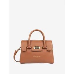 LANCASTER Paris Ročna torbica Lancaster Sac a main A rabat avec fermoir Mini Milano Cosmos Camel rjava