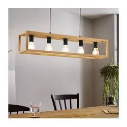 Eglo 32143 - Luster na sajli BLACKCROWN 5xE27/40W/230V braon