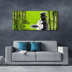 tulup.si Slika na platnu Stones bamboo rastlin 120x60 cm