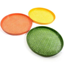 MHOME Pladenj Retro 41cm/okrogel/več barv/kovina, (5000200344)