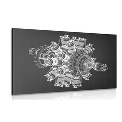 Slika motor v obliki zvezde - 40x30