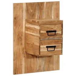 Noćni ormarić 60x32x80 cm puno drvo bagrem