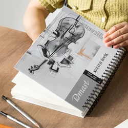 Blok za skiciranje sketch book spirala A4 60L 160g Deli