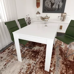 Aberto Design Trpezarijski sto 120x78x80cm Beli