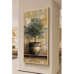 Wallity Dekorativna uramljena slika, 120x50cm, Šarena