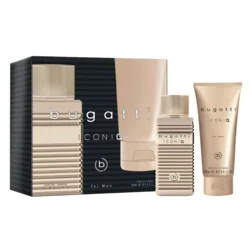 Bugatti Muški parfemski set Iconiq Gold EDT 100ml + gel za tuširanje 200ml