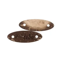 Obliž zate kokos 28x10 mm - komplet 2 - 28x10 mm - rjava