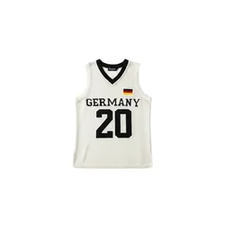 Kleidermafia Majica Oversize Germany Knit Tanktop - White bela