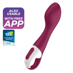 Satisfyer Vibrators Toplotni Vibrator Satisfyer Hot Spot Red