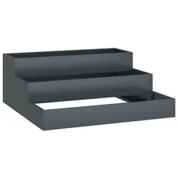 Vrtna saksija Antracit 90 x 90 x 35 cm Čelična vrata