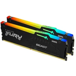 KINGSTON DIMM DDR5 64GB (2x32GB kit) 6000MTs KF560C36BBEAK2-64 FURY Beast RGB EXPO